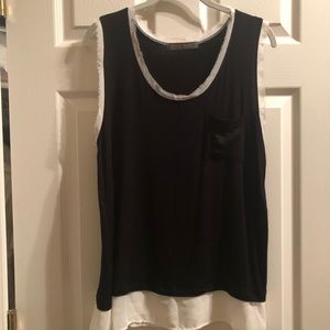 Finn & Clover Black and White Top